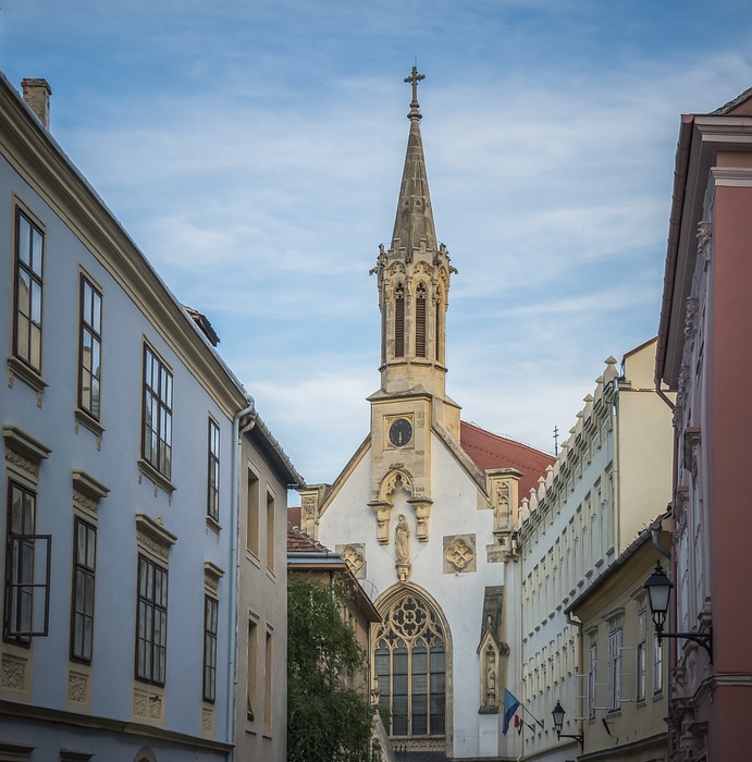 church, catholic, sopron