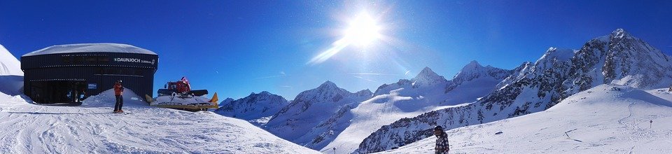 panorama, mountains, skiing