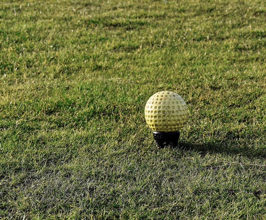 golf, tee marker, yellow