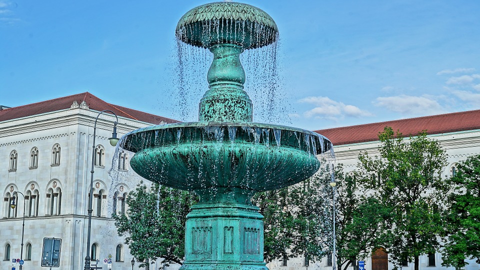fountain, munich, bavaria