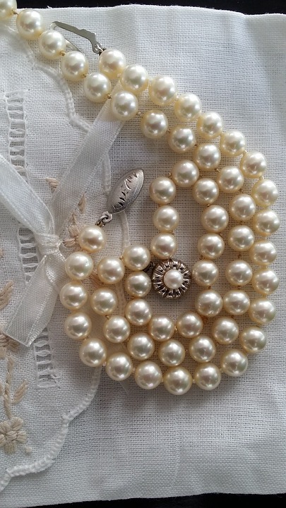 pearls, vintage, jewelry