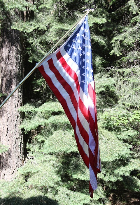american flag, 4th of july, flag