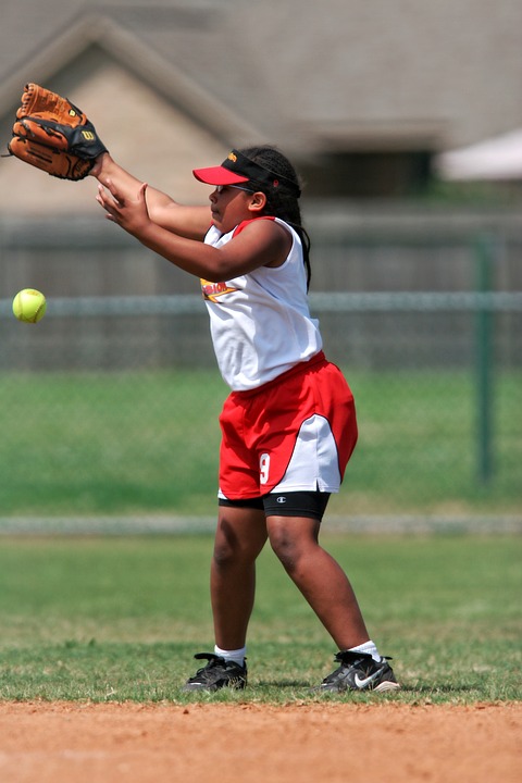 softball, player, female