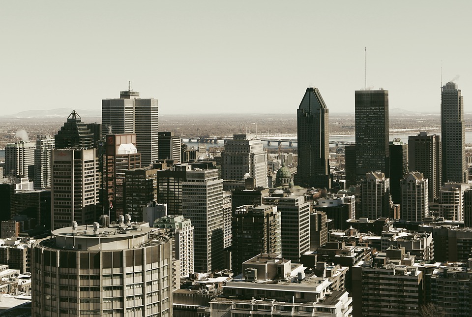 montreal, skyline, city