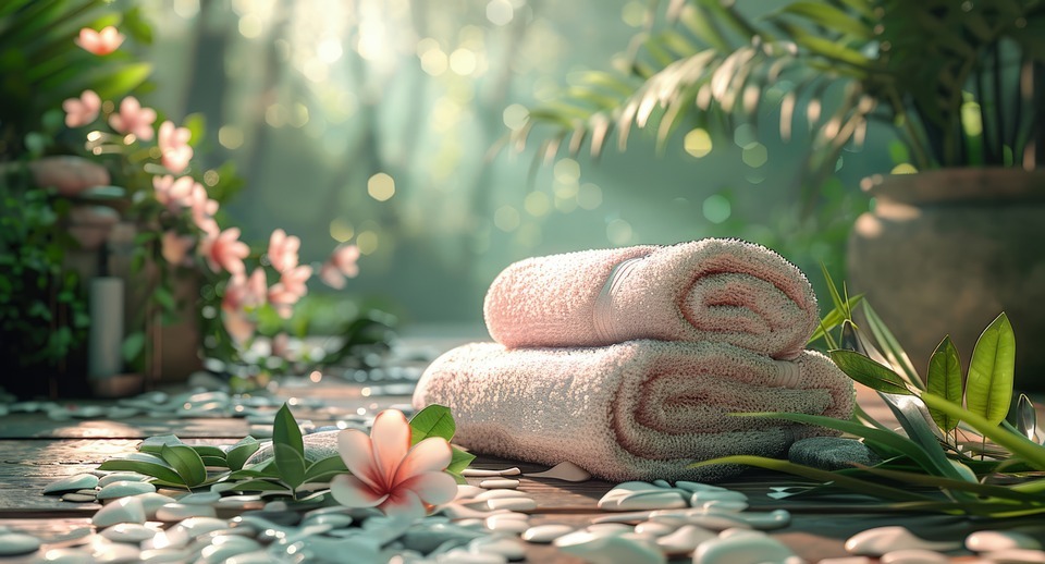spa, towel, treatments