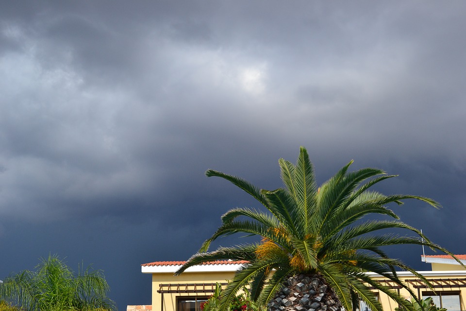 thunderstorm, palma, cloud