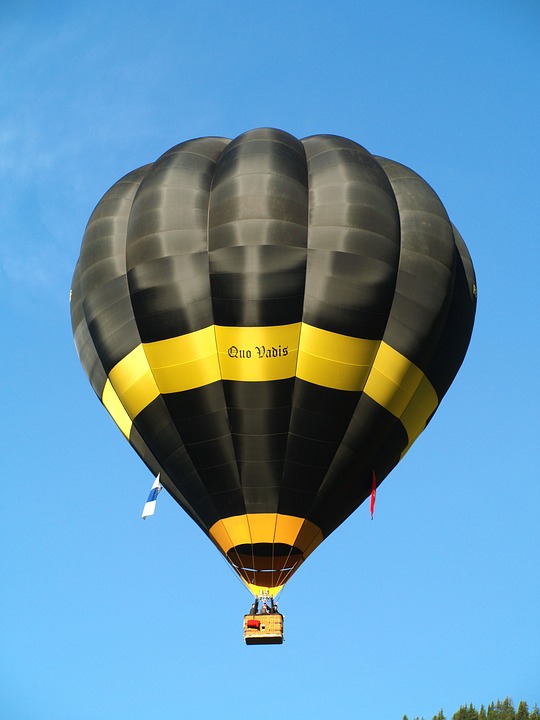 hot air balloon, drive, sky