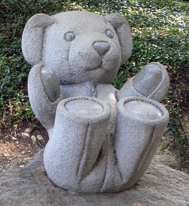 teddy bear, sculpture, baby