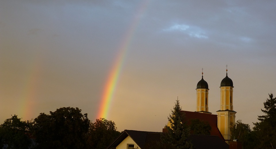 rainbow, rain, spectrum