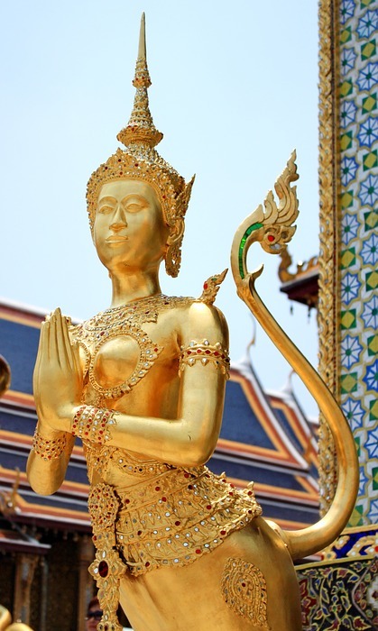 statue, temple of the emerald buddha, thailand