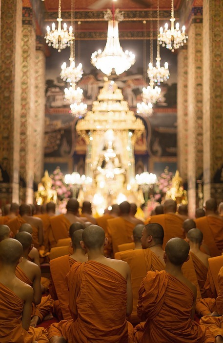 buddhism, temple, monks