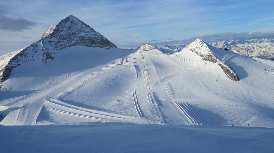 glacier, winter holiday, ski