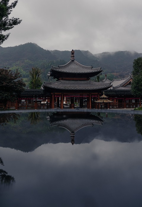 temple, china, hangzhou