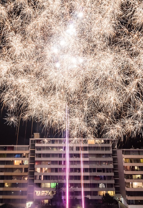 fireworks, new year, celebration