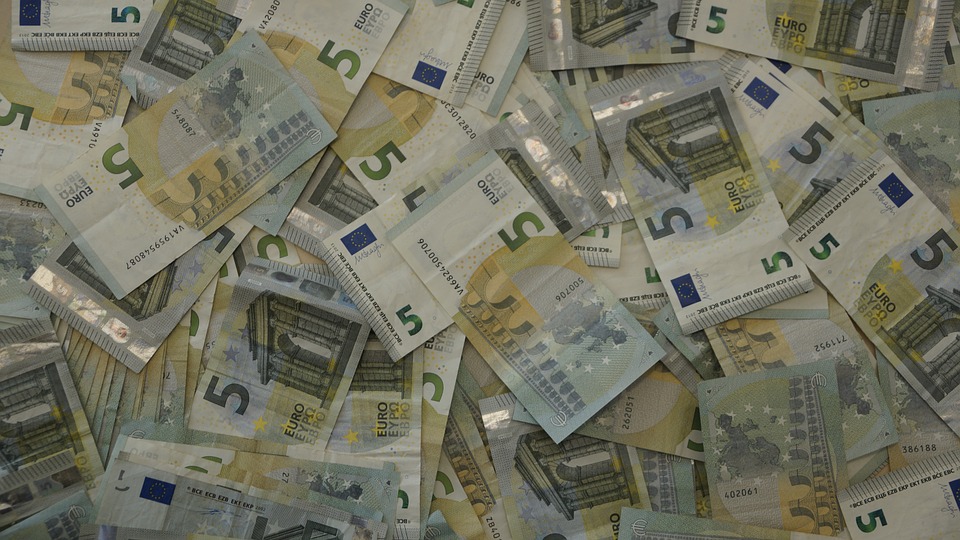 money, euro, bank
