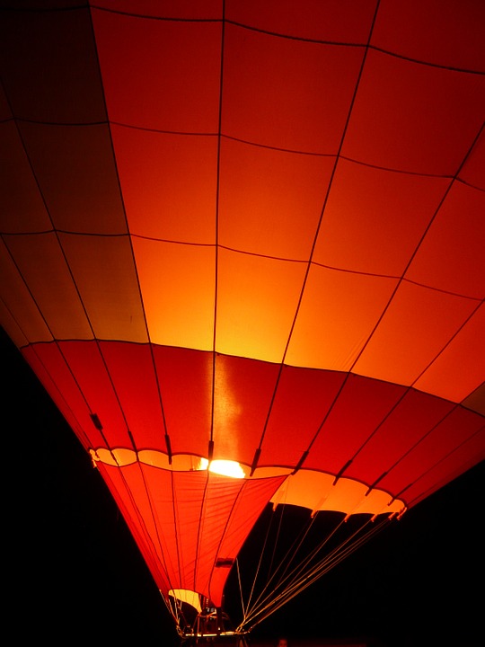balloon, hot air balloon, balloon glow
