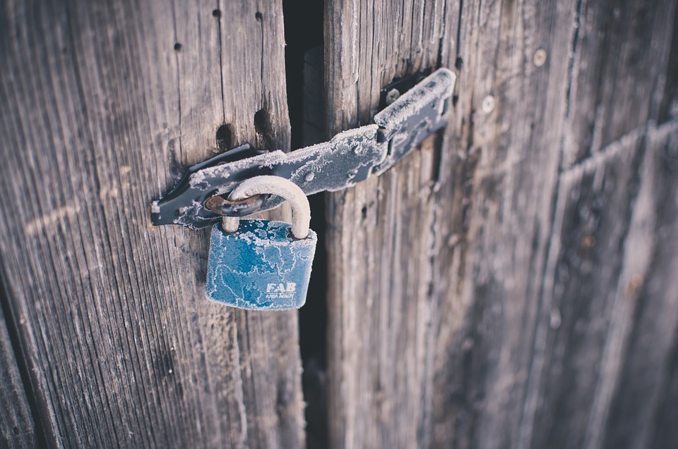 padlock, shed, locked