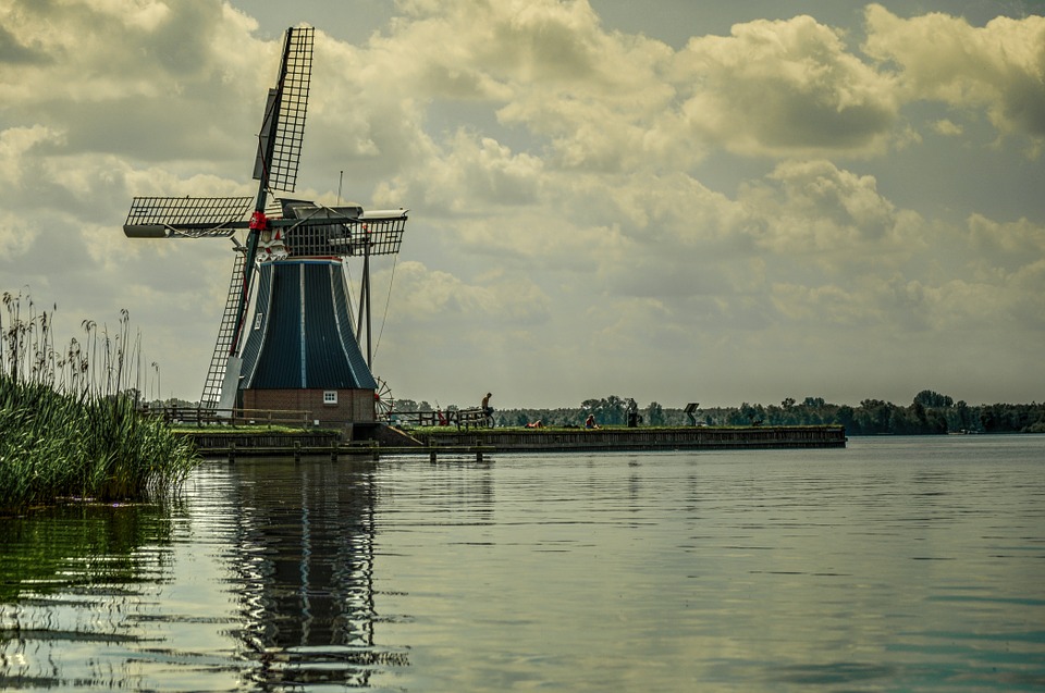 windmill, holland, netherlands
