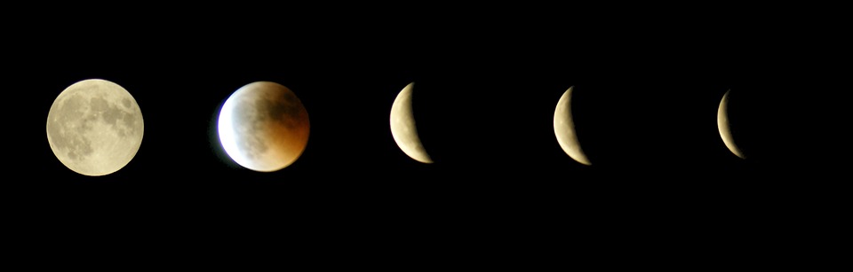 lunar eclipse, moon, full moon