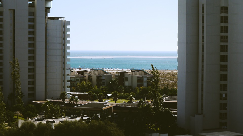 ocean, view, apartment