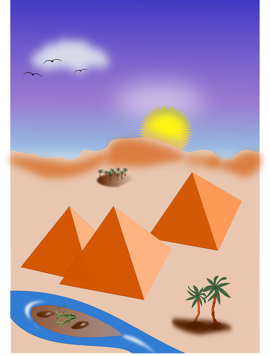 pyramid, egypt, desert