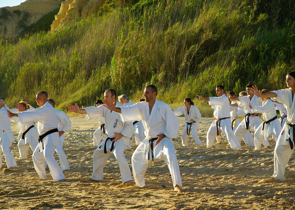 beach, sports, karate