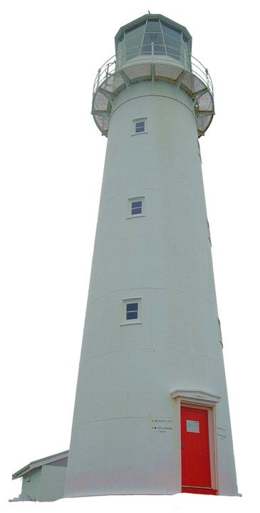 lighthouse, coast, water