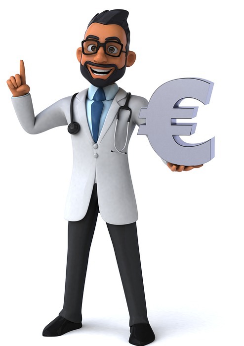doctor, man, euro