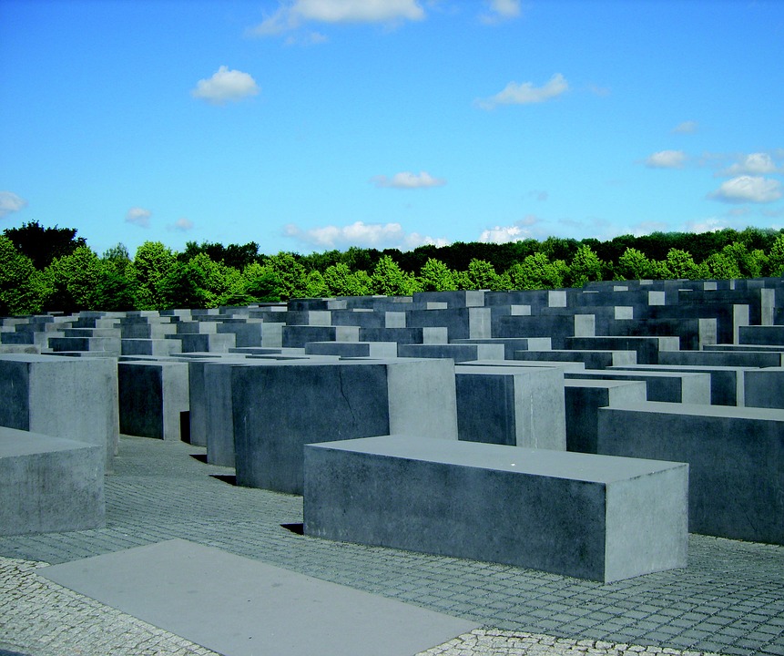 holocaust memorial, berlin memorial, stones