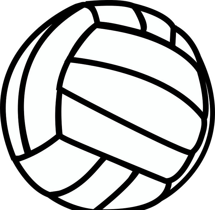 volleyball, sport, black