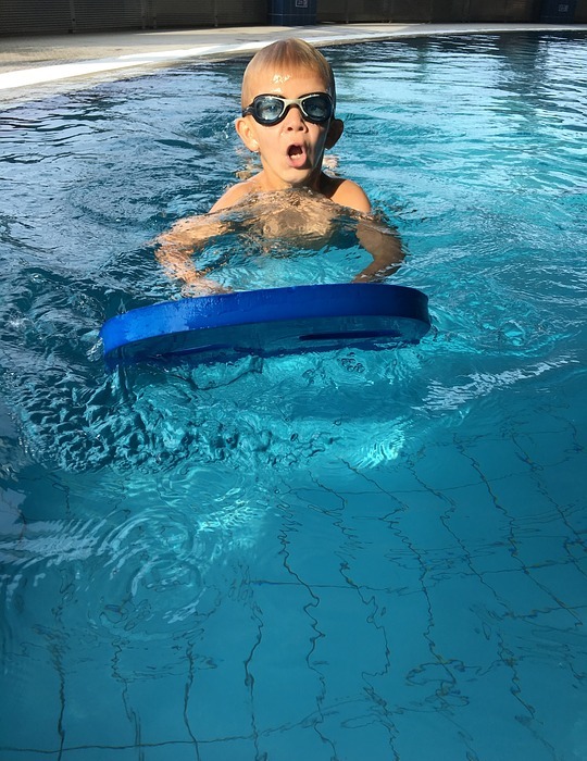 swimming, child, pool