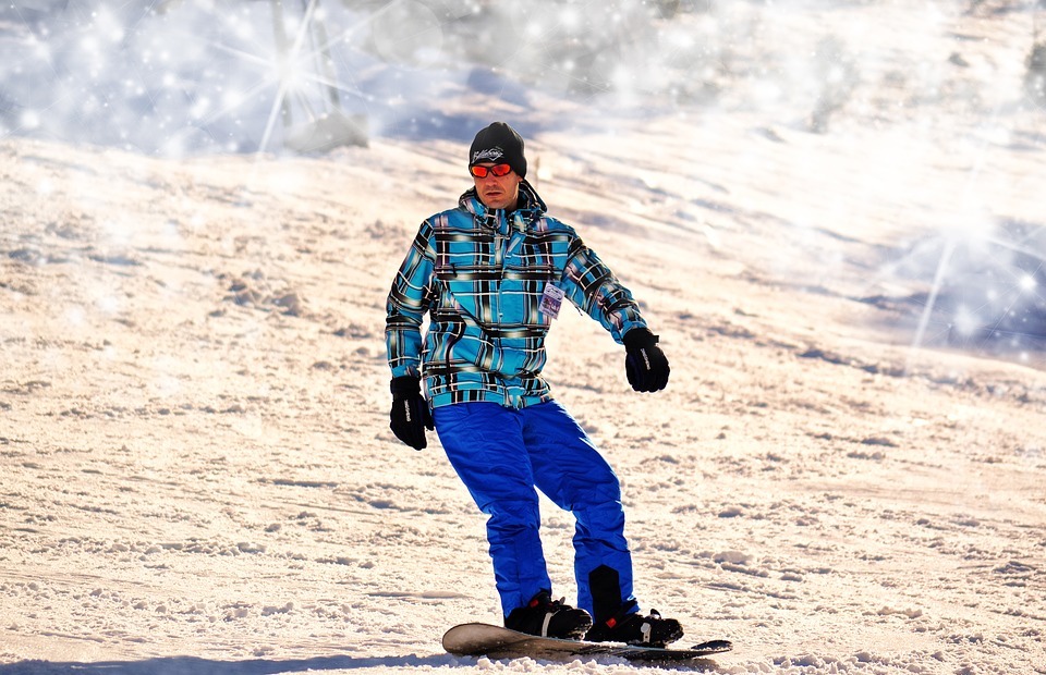 snowboarding, man, winter