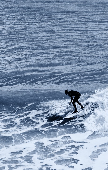 surf, surfing, ocean