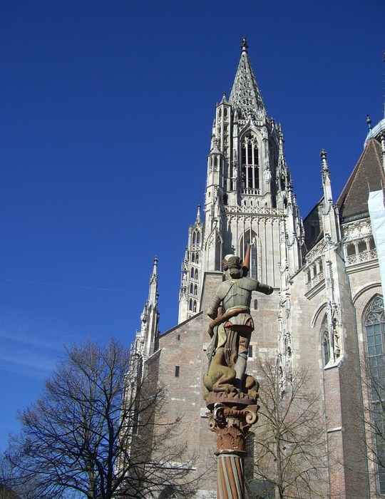 ulm cathedral, gothic, building
