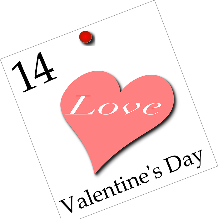 valentines, calendar, february