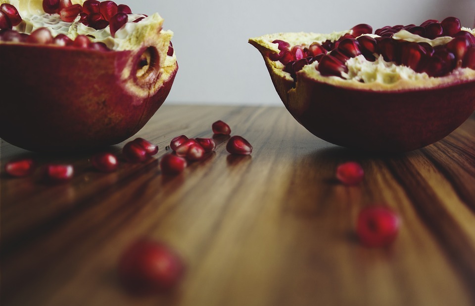 food, fruit, pomegranate