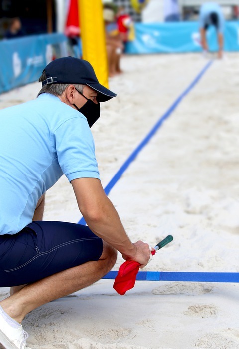 beach volleyball, sport, referee