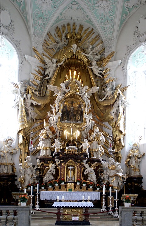 altar, basilica, christian