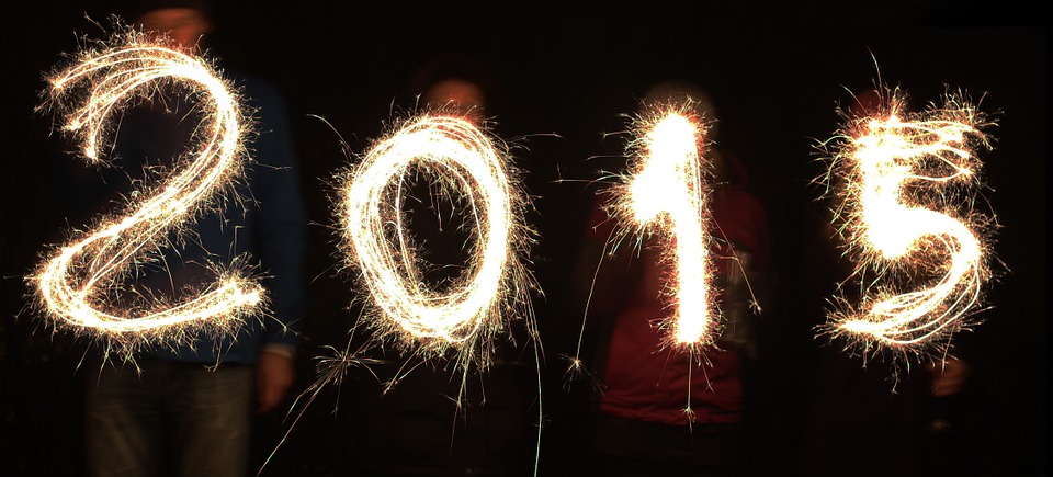 sparklers, new year's day, 2015