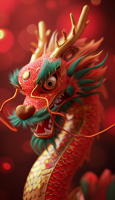 ai generated, dragon, chinese new year
