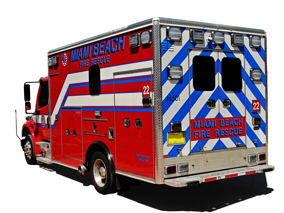 fire, ambulance, vehicle