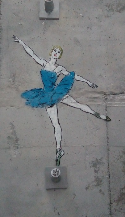 dance, dancer, mural
