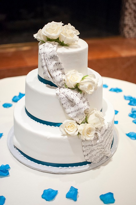 cake, wedding, food