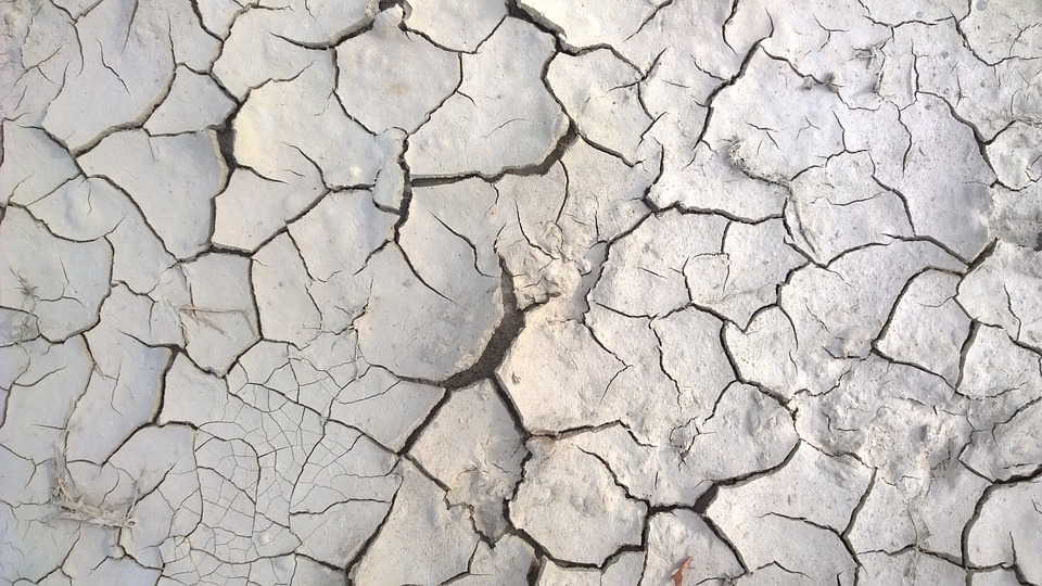 mud, dry, earth