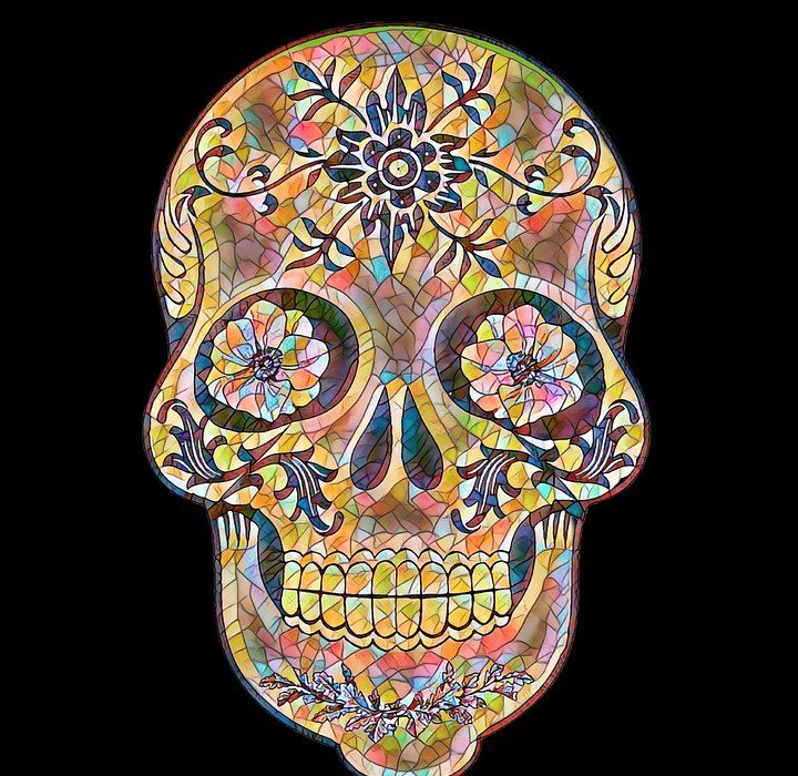 sugar skull, halloween, day of the dead
