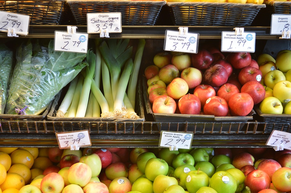 fruit, vegetables, supermarket