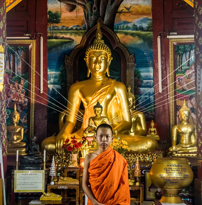 temple, chiang mai, monk