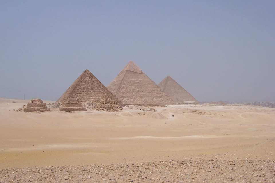 pyramid, desert, egypt