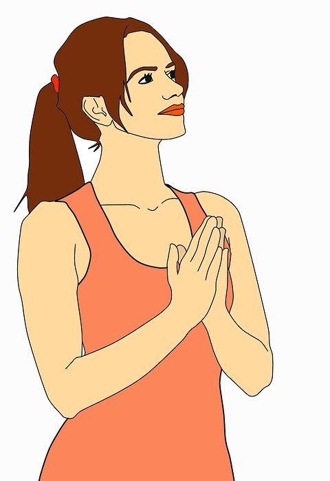 woman praying, prayer, faith
