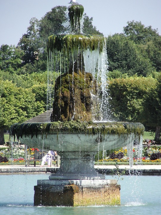 fountain, garden, castle of fontainebleau